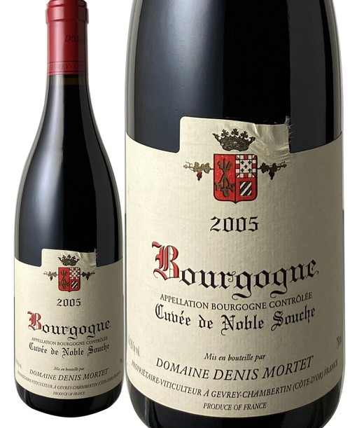 ブルゴーニュ・ルージュ　キュヴェ・ド・ノーブル・スーシュ 　2005　ドニ・モルテ　赤※ラベルによれがございます　 Bourgogne Rouge Cuvee de Noble Souche / Domaine Denis Mortet   スピード出荷