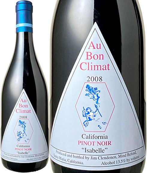 オー・ボン・クリマ　ピノ・ノワール　イザベル　2008　赤　 Au Bon Climat Pinot Noir Isabell  / Jim Clendenen  スピード出荷