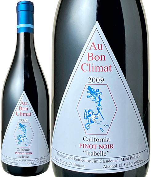 オー・ボン・クリマ　ピノ・ノワール　イザベル　2009　赤　 Au Bon Climat Pinot Noir Isabell  / Jim Clendenen  スピード出荷