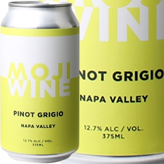 ピノ・グリージョ　ナパ・ヴァレー　375ml缶　4本セット　※通常サイズのワイン10本まで同梱可能　NV　モジ・ワイン　白　 Pinot Grigio Napa Vallay / Moji Wine  スピード出荷