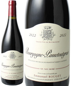 ブルゴーニュ・パストゥグラン 2022 エマニュエル・ルジェ 赤 Bourgogne Passetoutgrain / Emmanuel Rouget   スピード出荷